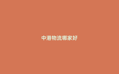 中港物流哪家好